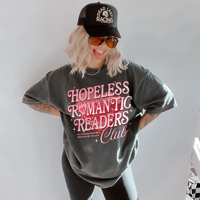 Hopeless Romantic Readers Club Heavyweight Tee