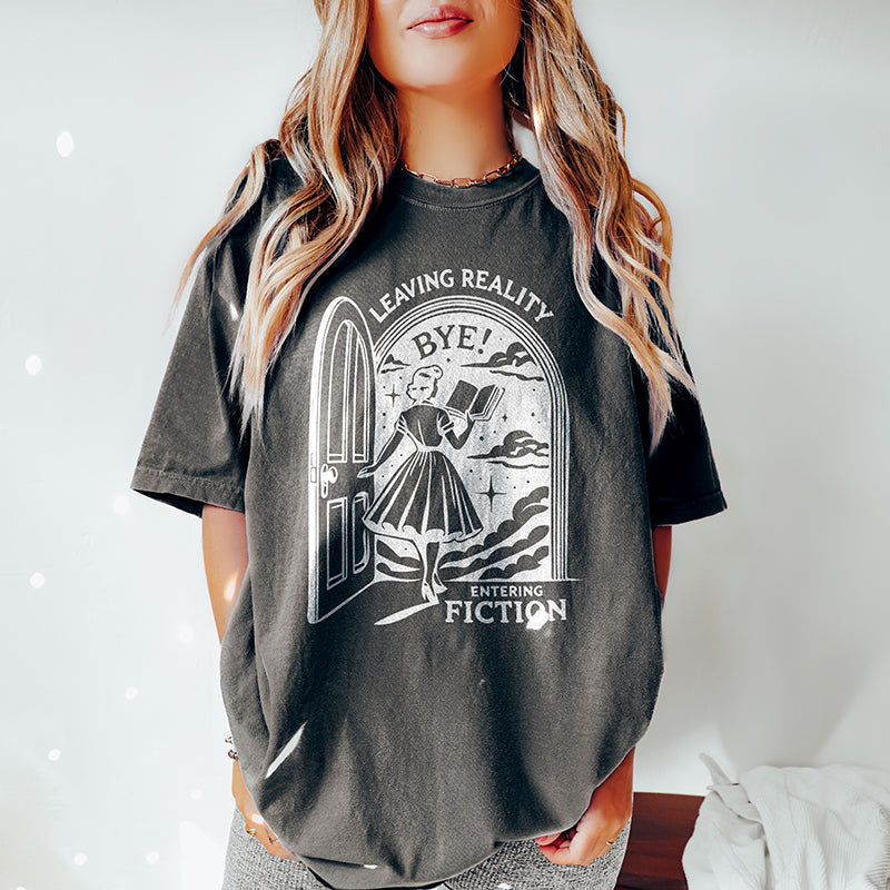 Leaving Reality Entering Fiction Heavyweight Tee