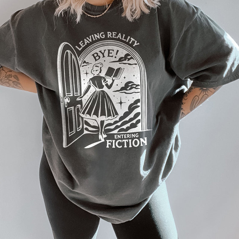 Leaving Reality Entering Fiction Heavyweight Tee