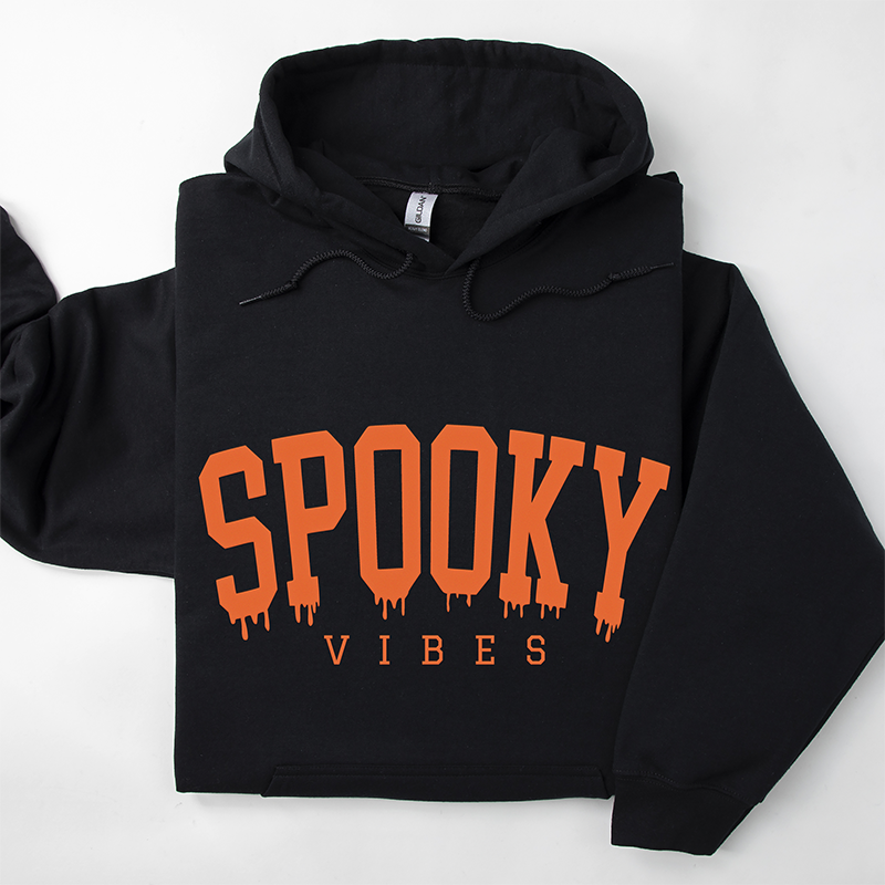 Spooky Vibes Puff Print Hoodie