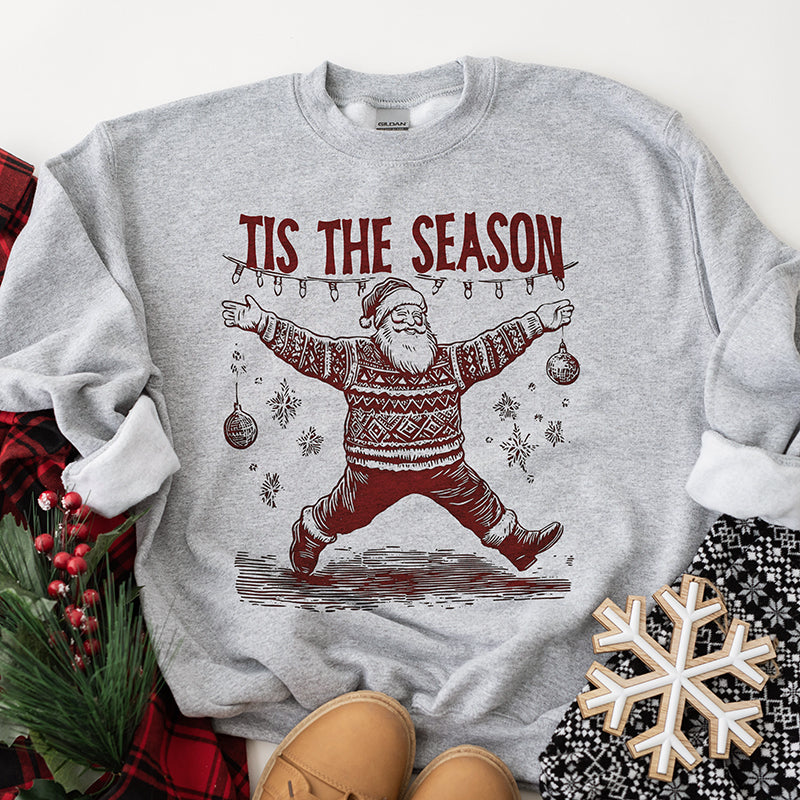 Tis The Season Santa Crewneck Sweatshirt