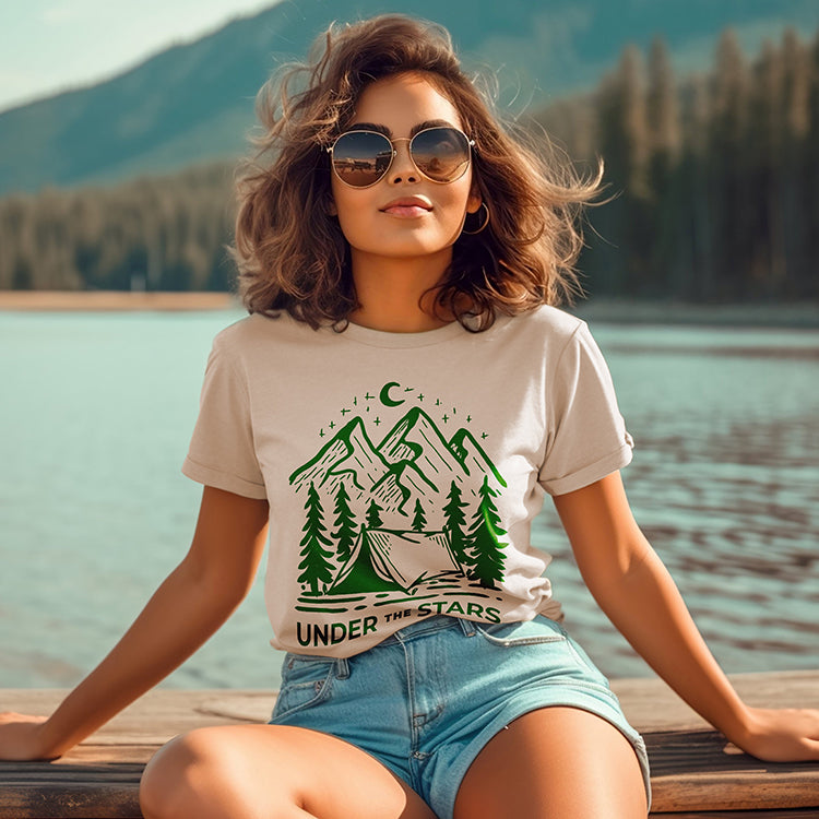 Under The Stars Camping Graphic Tee (Wholesale)