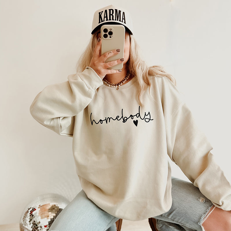 Homebody Minimalist Crewneck Sweatshirt