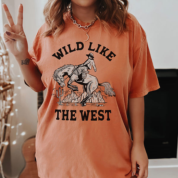 Wild Like The West Western Graphic Tee (Wholesale)
