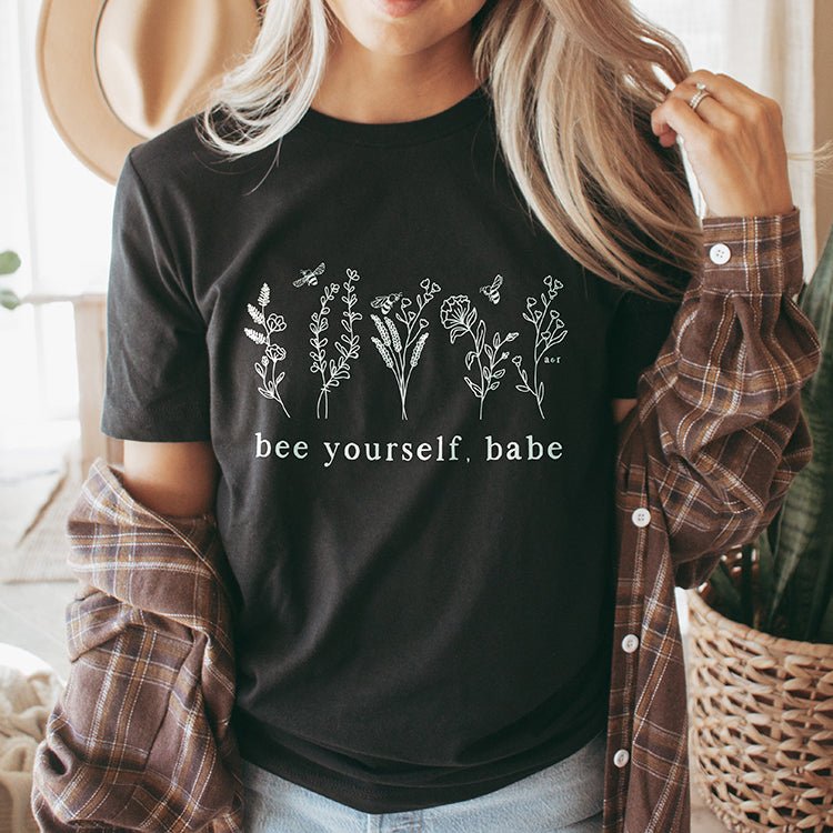 Bee Yourself, Babe Lightweight Tee - Alley & Rae Apparel