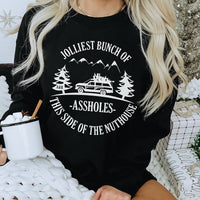 Jolliest Bunch Of Assholes This Side Of The Nuthouse Crewneck Sweatshirt - Alley & Rae Apparel