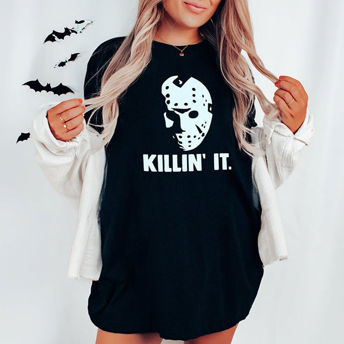 Killin' It Lightweight Halloween Tee - Alley & Rae Apparel