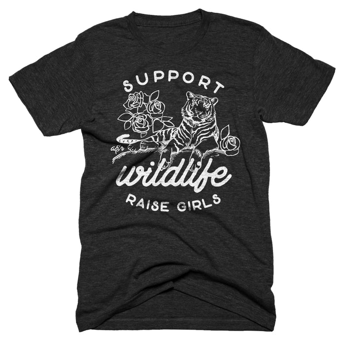 Support Wildlife Raise Girls Tee - Alley & Rae Apparel