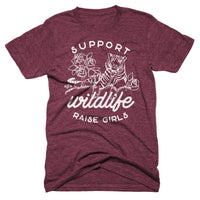 Support Wildlife Raise Girls Tee - Alley & Rae Apparel